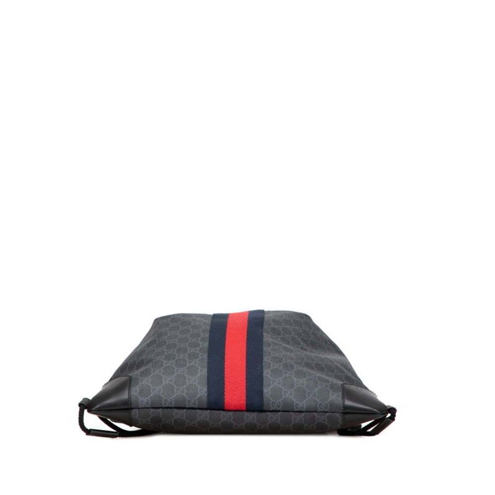 GUCCI Authentic Black Leather Backpack - Picture 3 of 9
